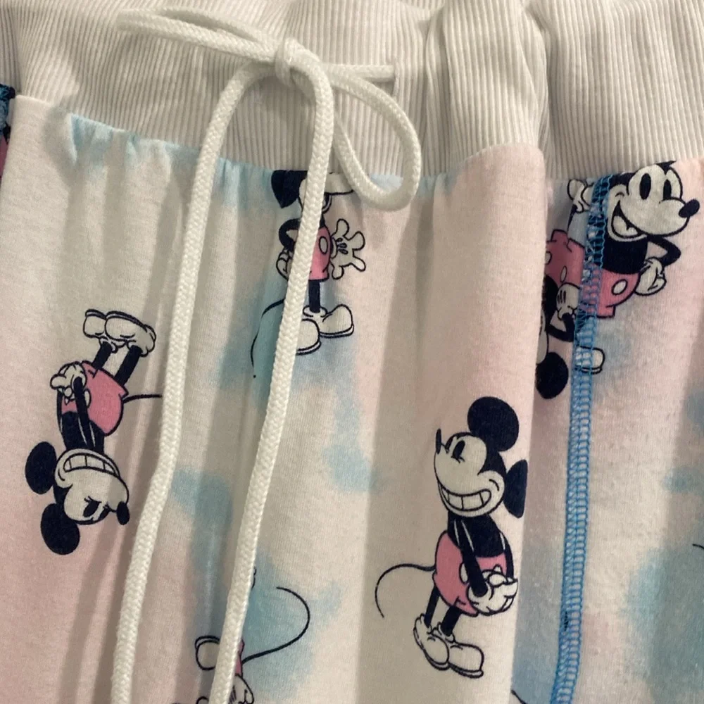 Disney Mickey Mouse  All Over Print Long Sleeve Pajama Sleep/ Lounge Set | XL - Picture 13 of 15